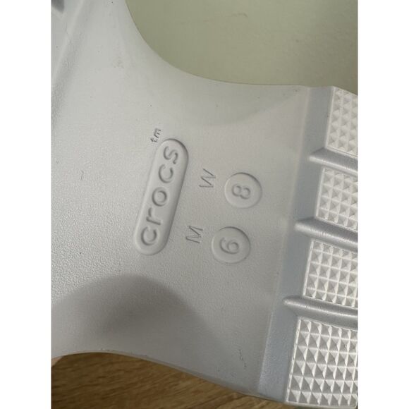 Crocs Unisex Stomp High Shine Clog Dreamscape Light Blue Shoe Size 8 - Picture 3 of 9